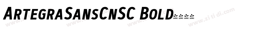 ArtegraSansCnSC Bold字体转换